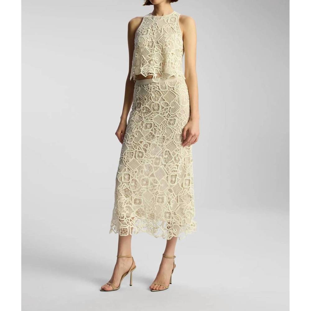 NEW A.L.C. shay skirt in warm white - Picture 3 of 4
